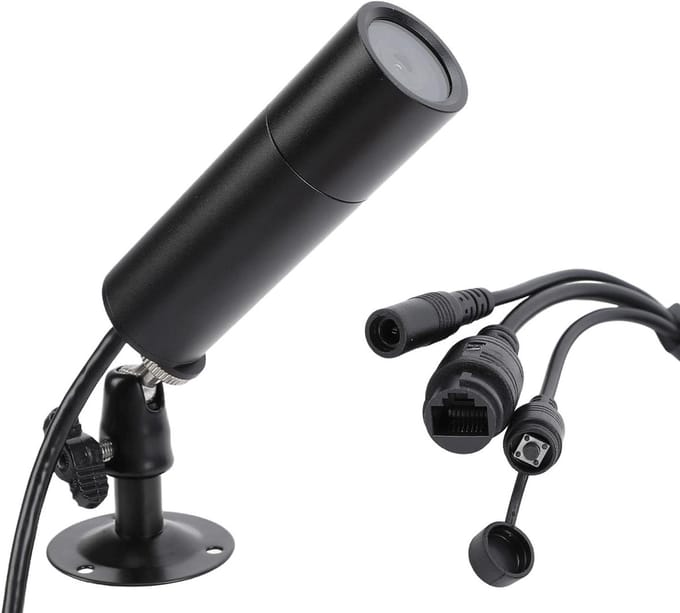Beveiligingscamera Mini - Thuiscamera HD - Huisbewaking - 5MP Resolutie AI - Tot 512GB - Wit