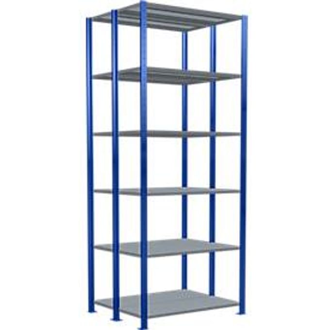 SCHULTE Lagertechnik - Boutloze dubbele bodemplank type 150 - 2500x1000x2x400 mm 2x6 legborden