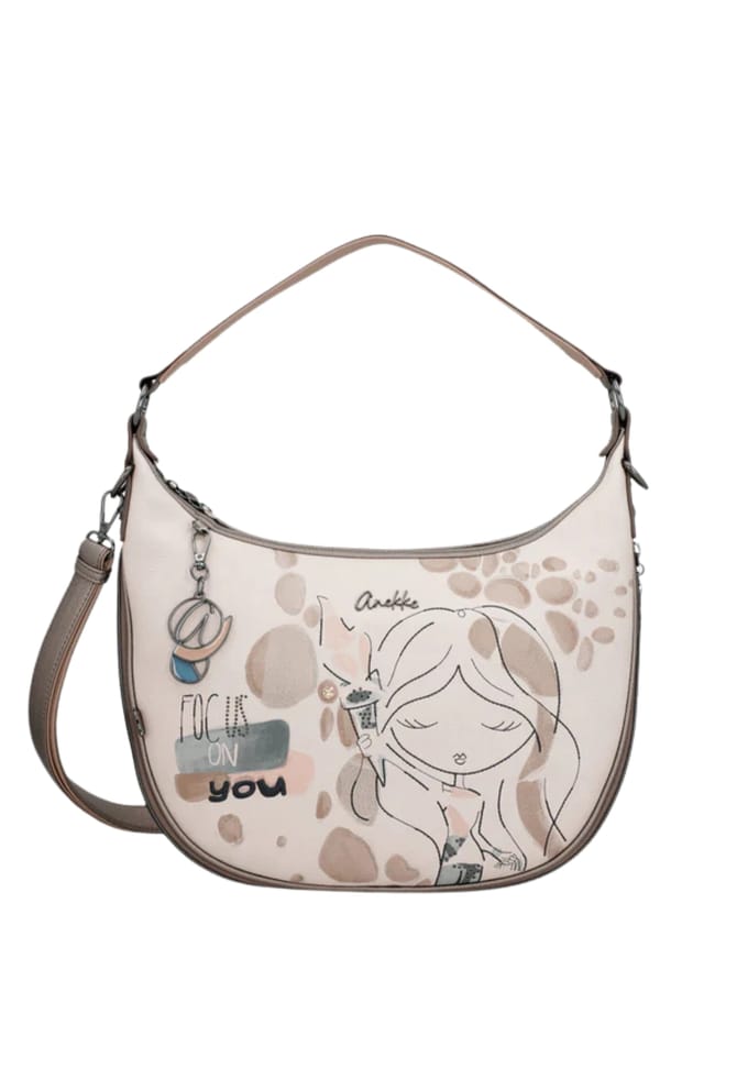 Anekke schoudertas Muse Olympia Shoulder Bag Multicolor beige