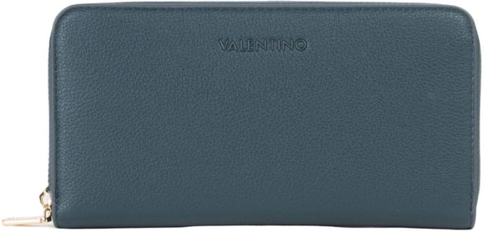 VALENTINO portemonnee Farn Zip Around Wallet Petrolio