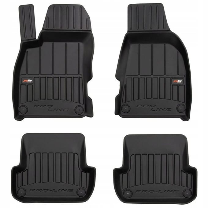 Frogum No.77 - Automatmatten - Geschikt voor Seat Exeo 2008-2013 - 3D Pasvorm - Hoge Rand 6cm - TPE Rubber