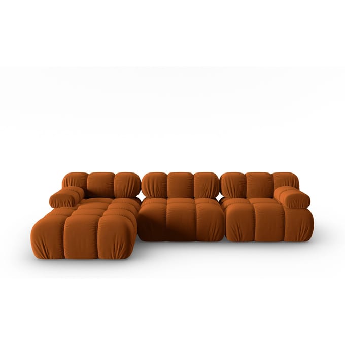 Modulaire-4-zitshoekbank Tropea links velvet | Milo Casa