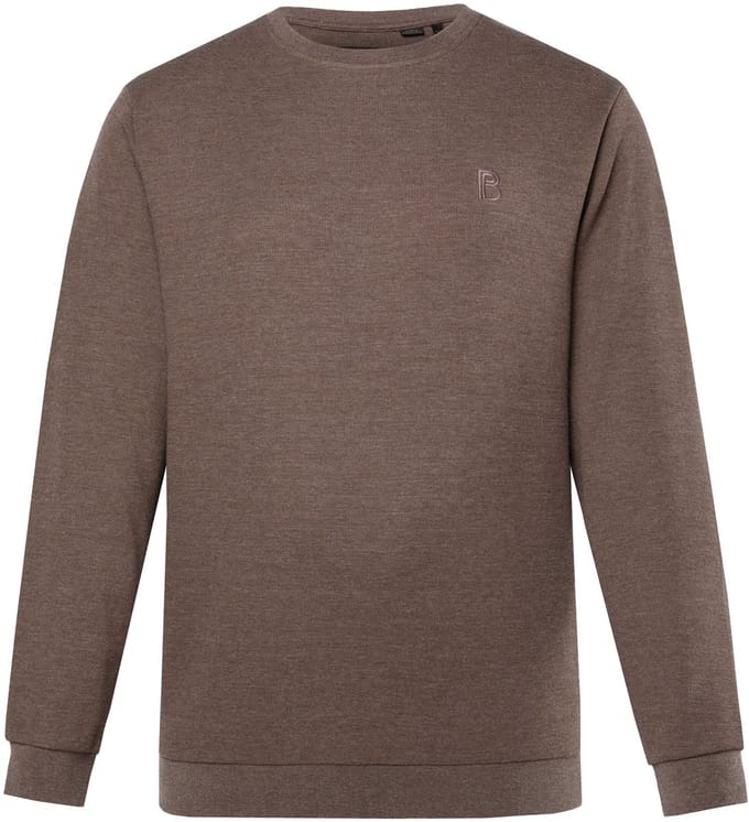 Boston Park - Heren - Sweatshirt ronde hals Flatback - Koffiebruin - Maat 52+