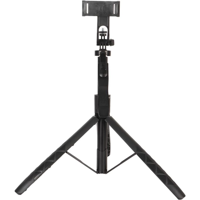 60 Inch Selfie Stick Statief 360 Graden Rotatie Uitschuifbare Mobiele Telefoon Statief Standaard met Afneembaar black