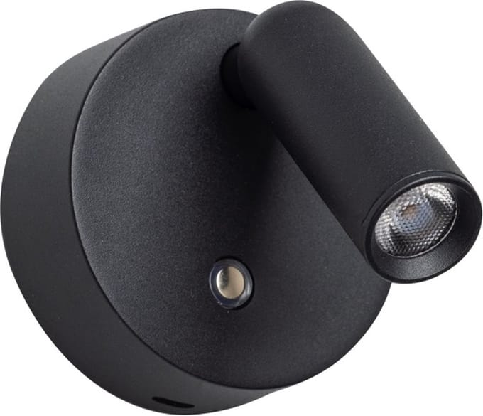 ETH Wispo Wandlamp | Spot dimbaar Draadloos Zwart