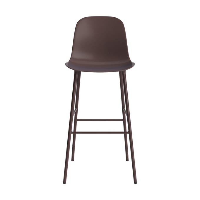 Normann Copenhagen Form Barstoel staal - NormannCopenhagenFormBrown - 75 cm