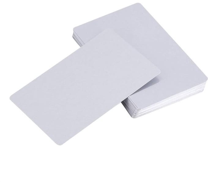 Allecto - Blanco Visitekaartjes - Lasergegraveerde Aluminium - Glad