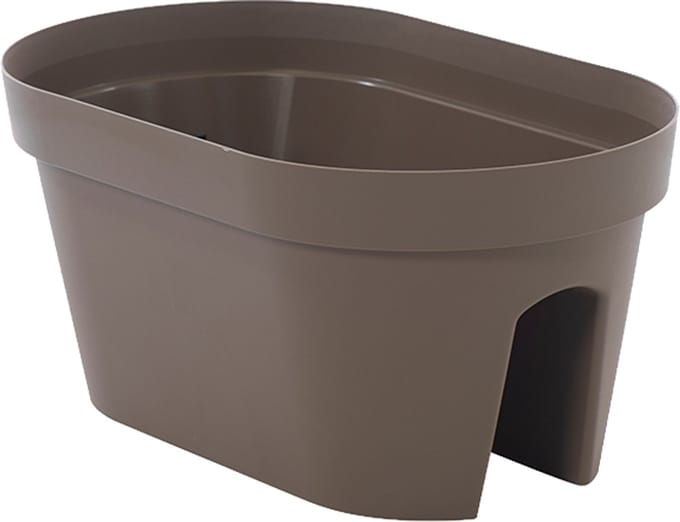 Elezza Soprelia Balkon Plantenbak L49 x B29 x H23 cm - Taupe