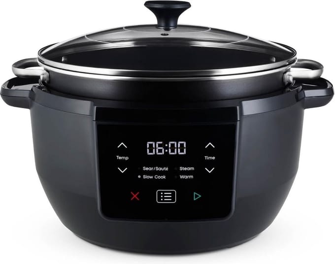MKSS® Slowcooker met Timer - Keramische Binnenpan - Hotpot - Zwart