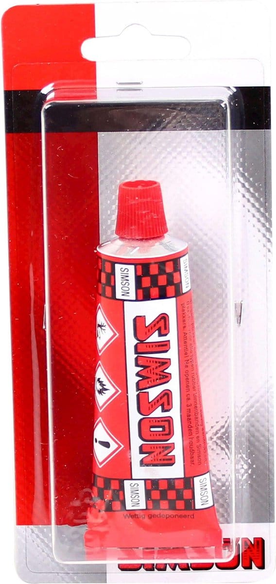 Simson Koudvulkanisatie oplossing - Fietsband reparatie - 30 ml - Rood