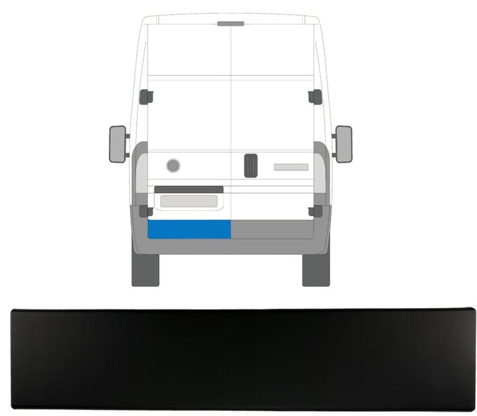 Sierlijst achterdeur voor Peugeot Boxer 2018- / Links
