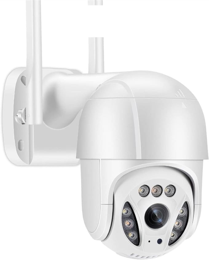 Beveiligingscamera Buiten - IP Camera PTZ - Huisbewaking - AI Menselijke Detectie - 5MP - Universeel