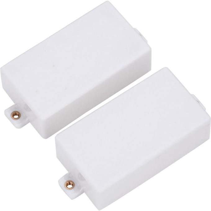 2 stuks elektrische gitaar humbucker pickup covers verzegelde gitaar vervangingsonderdelen (Wit) wit