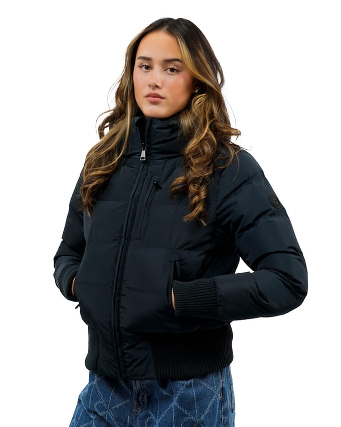Tate Bomber Winterjas Dames Dark Navy Blue S