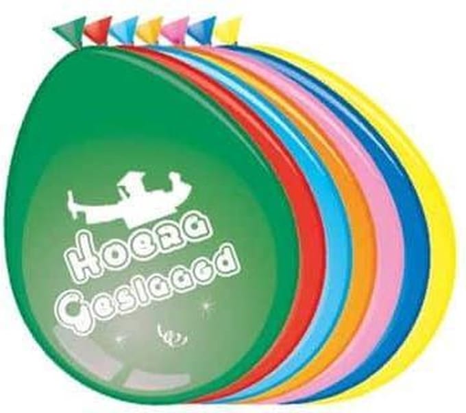 Ballonnen 'Hoera Geslaagd'
