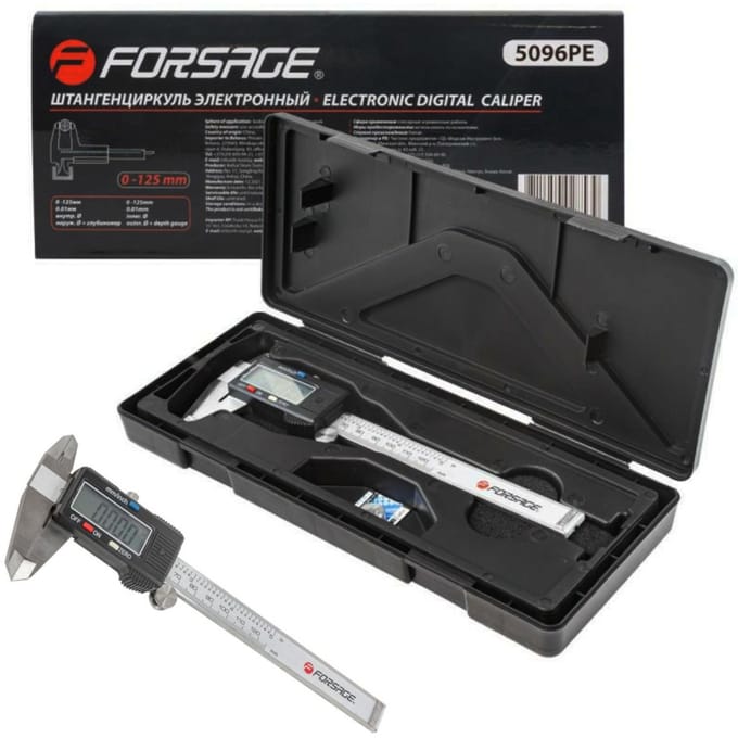 Forsage - Digitale Schuifmaat - 125mm - RVS - LCD Display