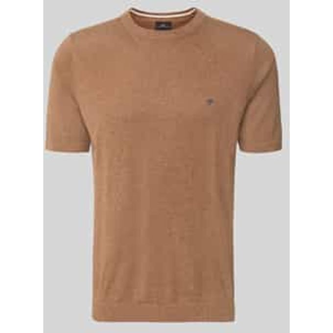 Fynch-Hatton T-Shirt O-Neck Cotton Linnen Elephant Grey / male