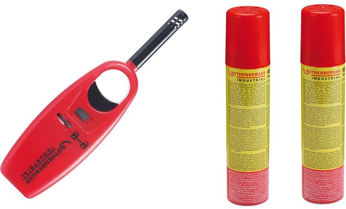 ROTHENBERGER Industriele gasaansteker Mini incl. 2x navulgas 100 ...