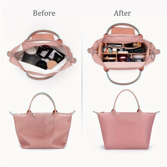 Vilt Inzet Voering Portemonnee Organizer Pouch Handtas Tote Tas Interne Tas 1pc