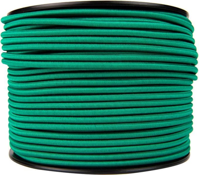 Afdekzeilwinkel - Elastisch koord 6mm groen op rol - 100 meter