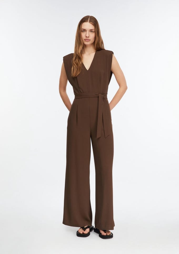 V-hals Flatterende Jumpsuit Dames COMMA