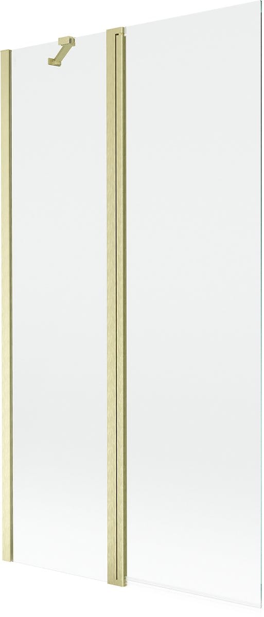 Mexen Mist douchewand 2-delig 100 x 150 , transparant, goud geborsteld - 8A9-100-011-55-00