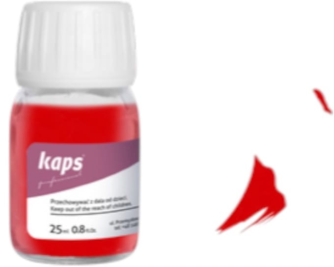 Kaps super color leer & kunstleer verf inc.cleaner - (162) Lichtrood - 25ml