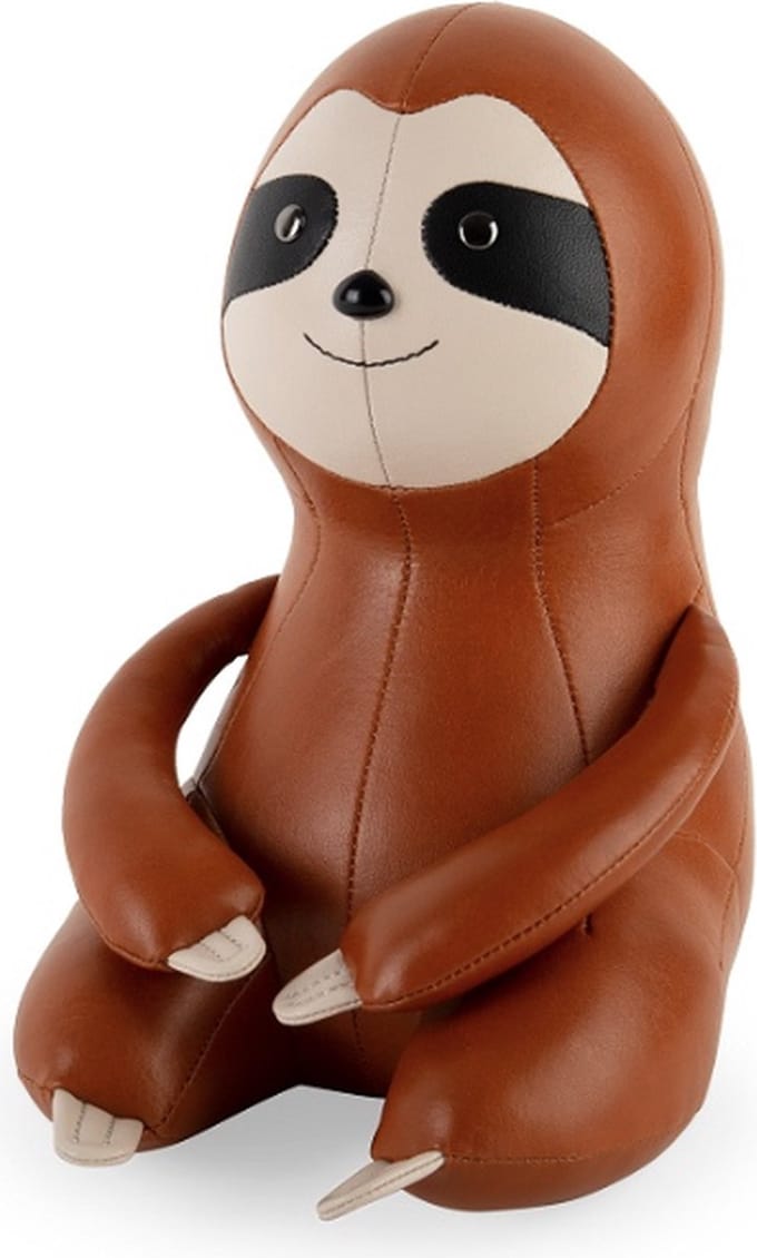 Zuny-Boekensteun-Luiaard-Sloth-Tan