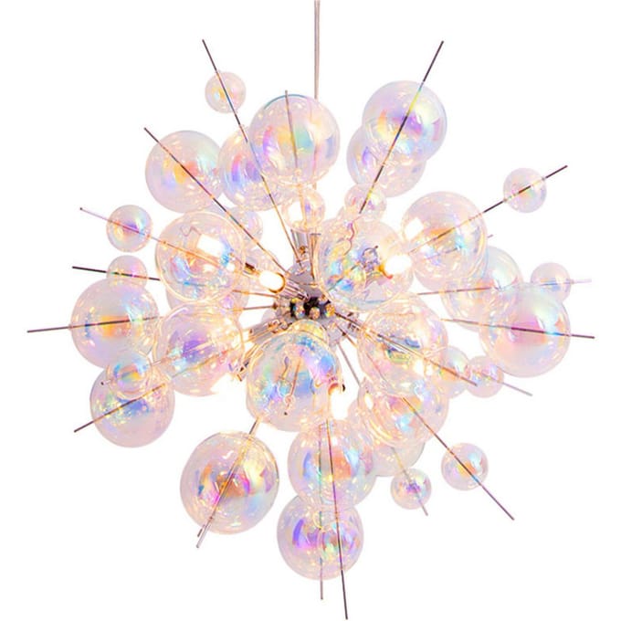 Näve Hanglamp Explosion van glas, 10-lamps