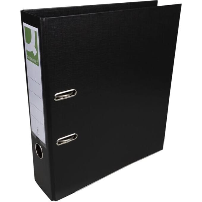 Q-CONNECT ordner, voor ft A4, volledig uit PP, rug van 8 cm, zwart