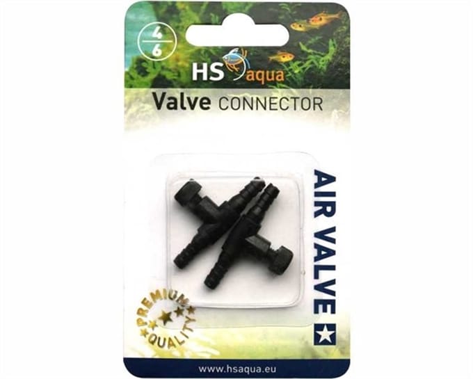 HS Aqua Koppel Luchtkraan 4-6MM - 2 Stuks