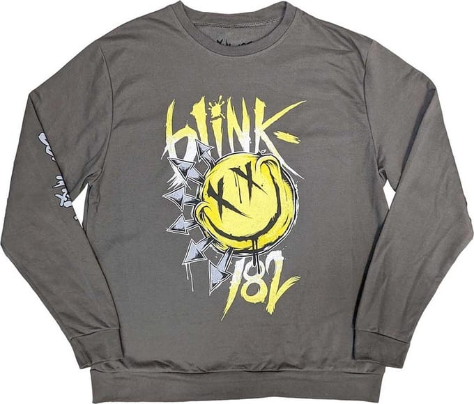 Blink182 - Big Smile Sweater/trui - S - Grijs