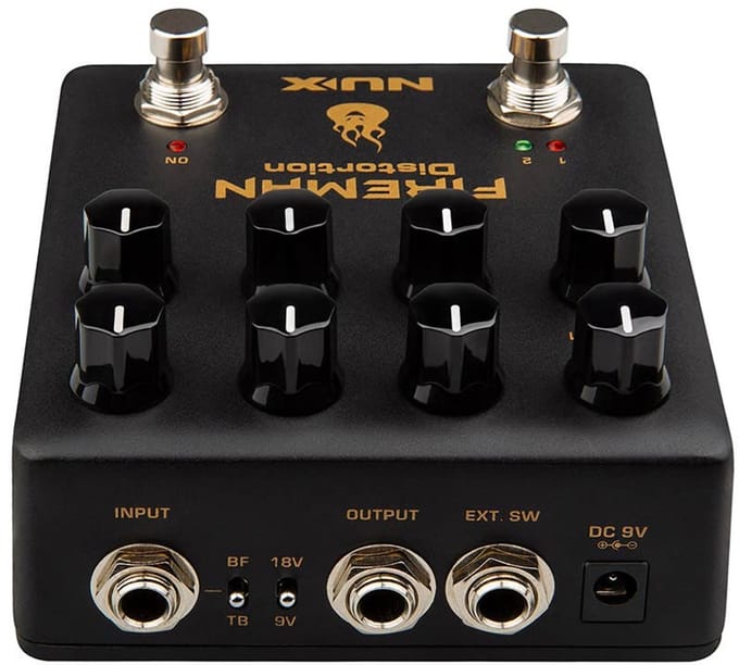 Distortion effectpedaal NUX NDS-5 Fireman