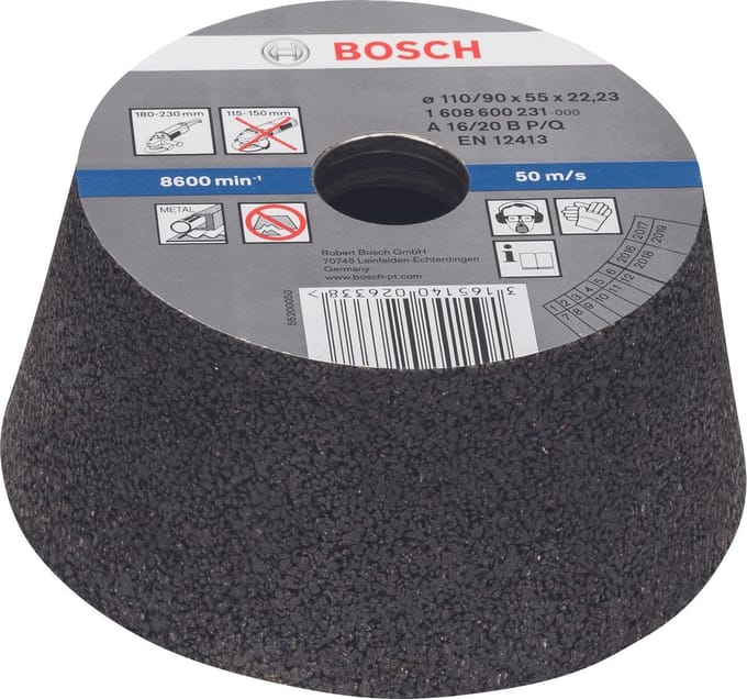 Bosch SLIBESKIVE Ø110/90MM K16 Metaal KONISK