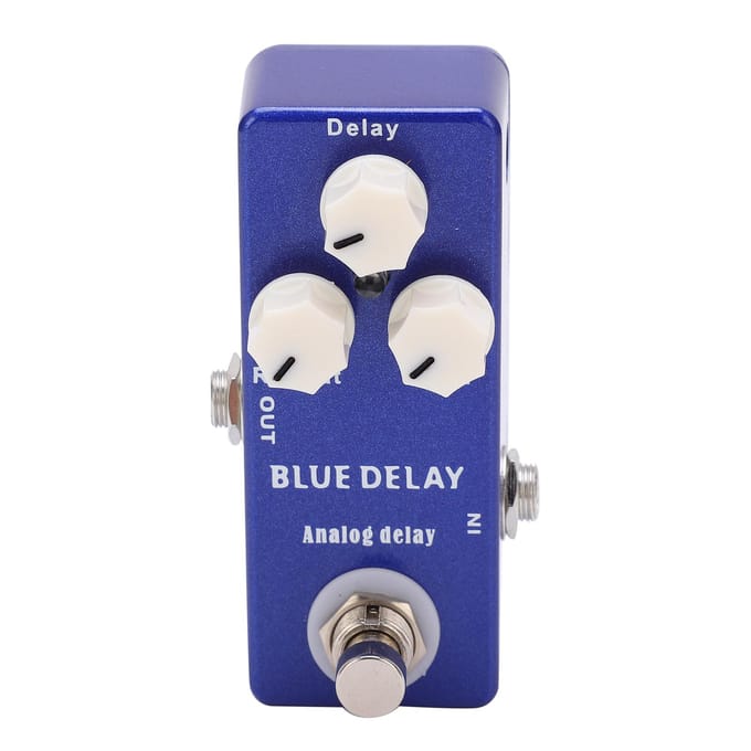 Gitaareffectpedaal Mini Blauwe Delay Analoog True Bypass Verstelbaar Instrument Accessoire Deel blue
