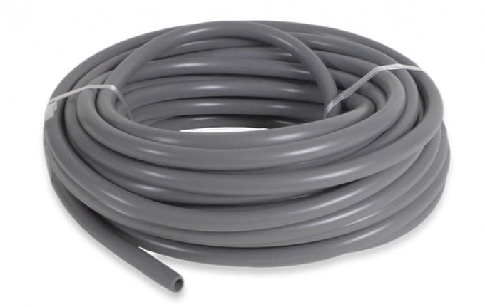 Brandstofslang 8 mm grijs - verkocht per meter