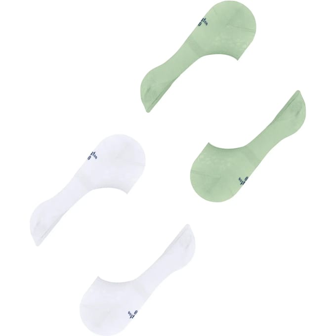 Burlington Everyday 2-Pack dames invisible sokken - groen (quiet green)