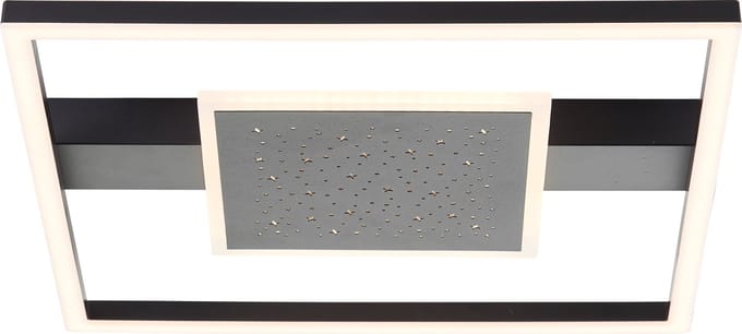 Brilliant Reno - Plafondlamp - LED 30W - 3000K - Zwart