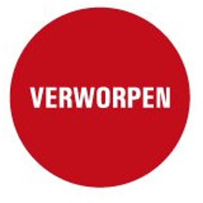 Verworpen controlesticker, op vel 30 mm - 18 per kaart