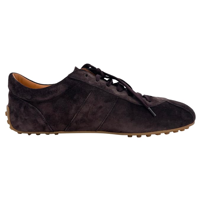 Tod's Lage Sneakers in Bruin Suède