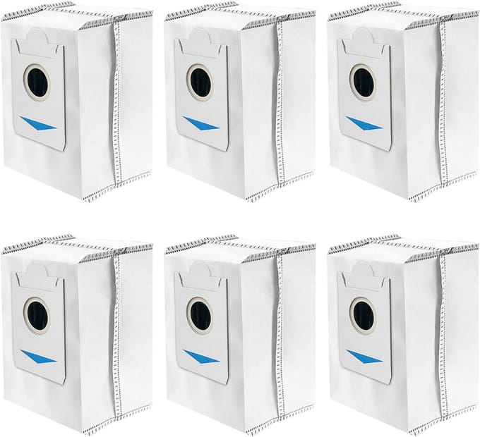 Stofzuigerzakken Geschikt voor Ecovacs Deebot X2 Omni, 6-pack