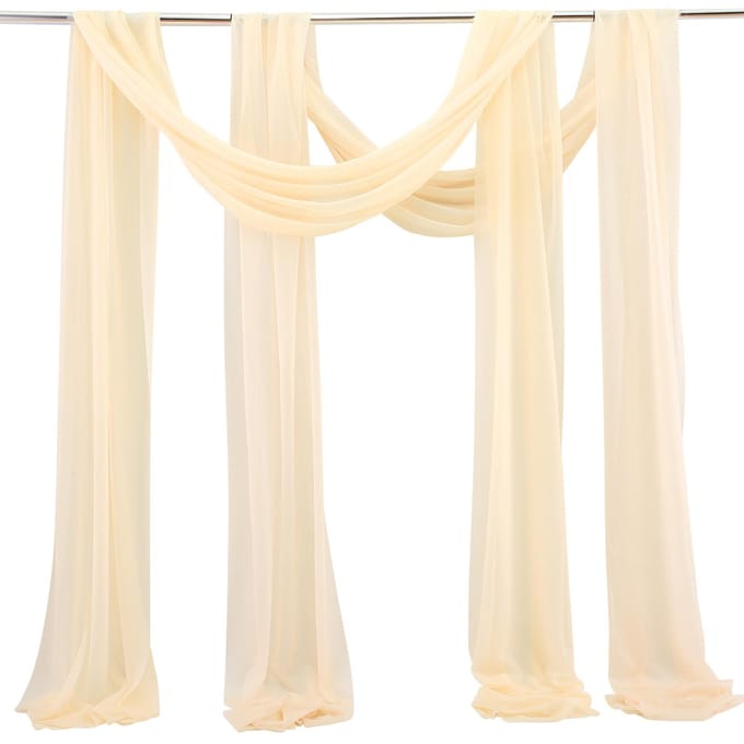 Bruiloft Boog Chiffon Stof Draperie Bruiloft Draperie Boog Decoratie Bruiloft Decor