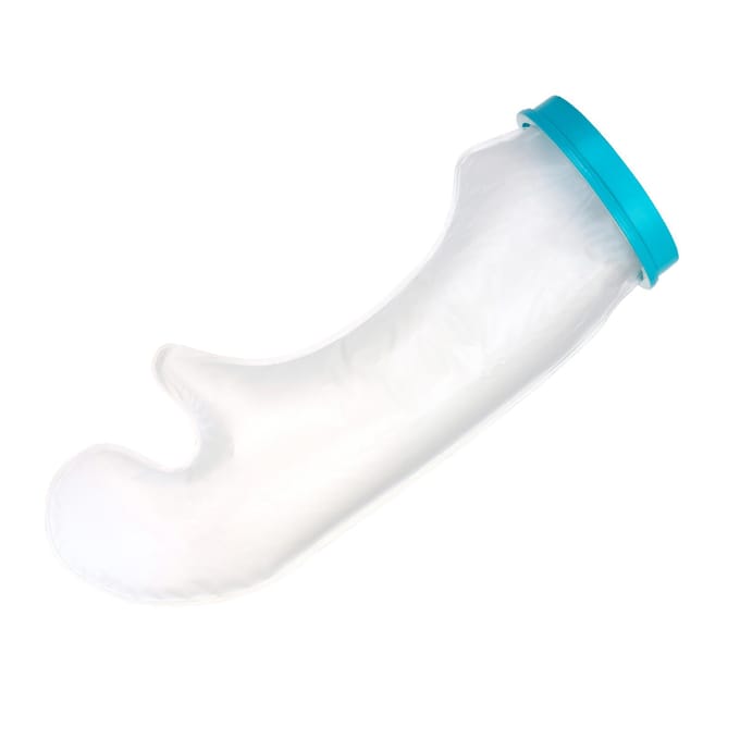 DoactBath Beschermende ArmbeschermerKinderen s Lange Armlengte 48cm PP Lijm   Siliconen Materiaal (Blauw white