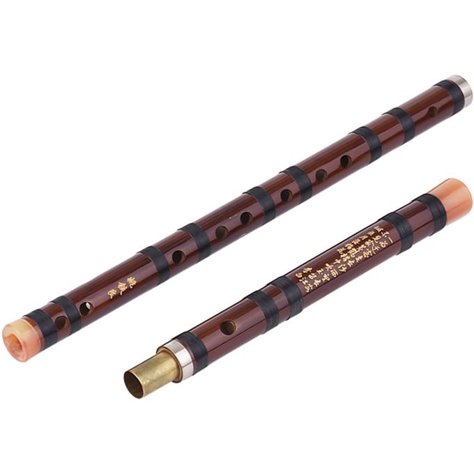 C Key Chinees traditioneel instrument Dizi Bittere bamboefluit met Chinese knoop voor beginners C key black