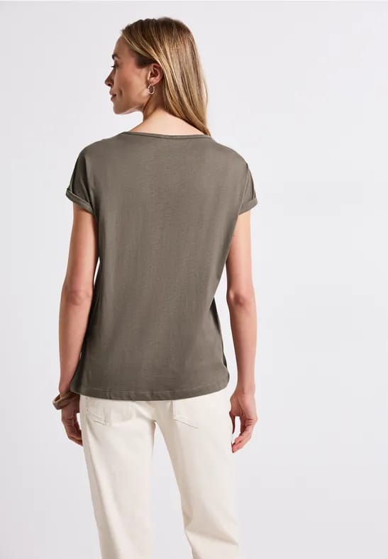 Basic shirt met print