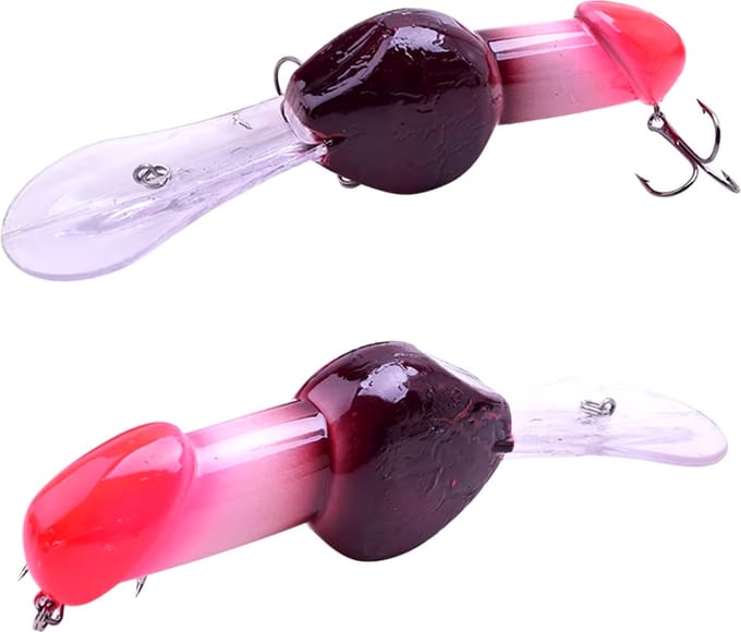 Penis Kunstaas Plug - Vissen - 8,5 cm - 27 gram - Diep Duikend Aas