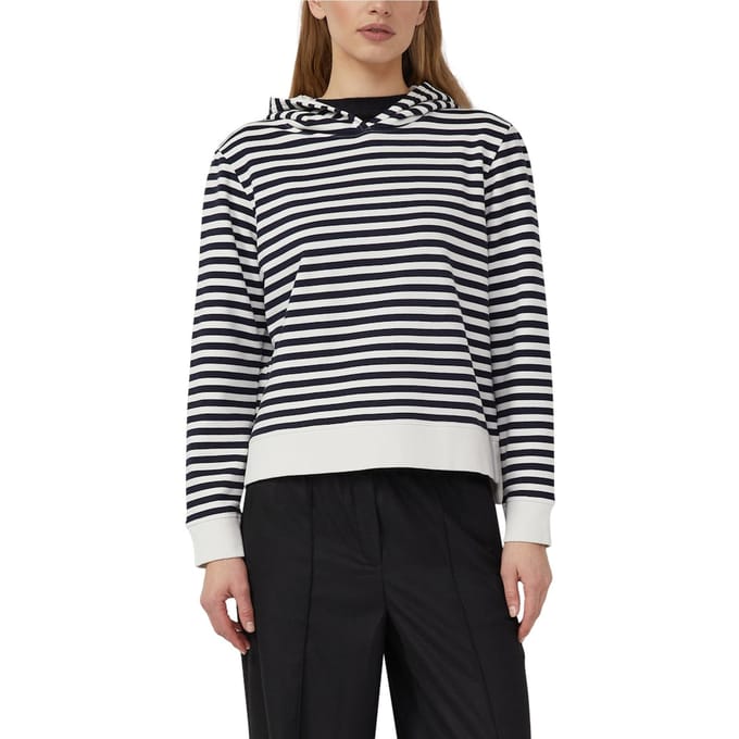 s.Oliver - female - Gestreept sweatshirt van katoenmix met capuchon