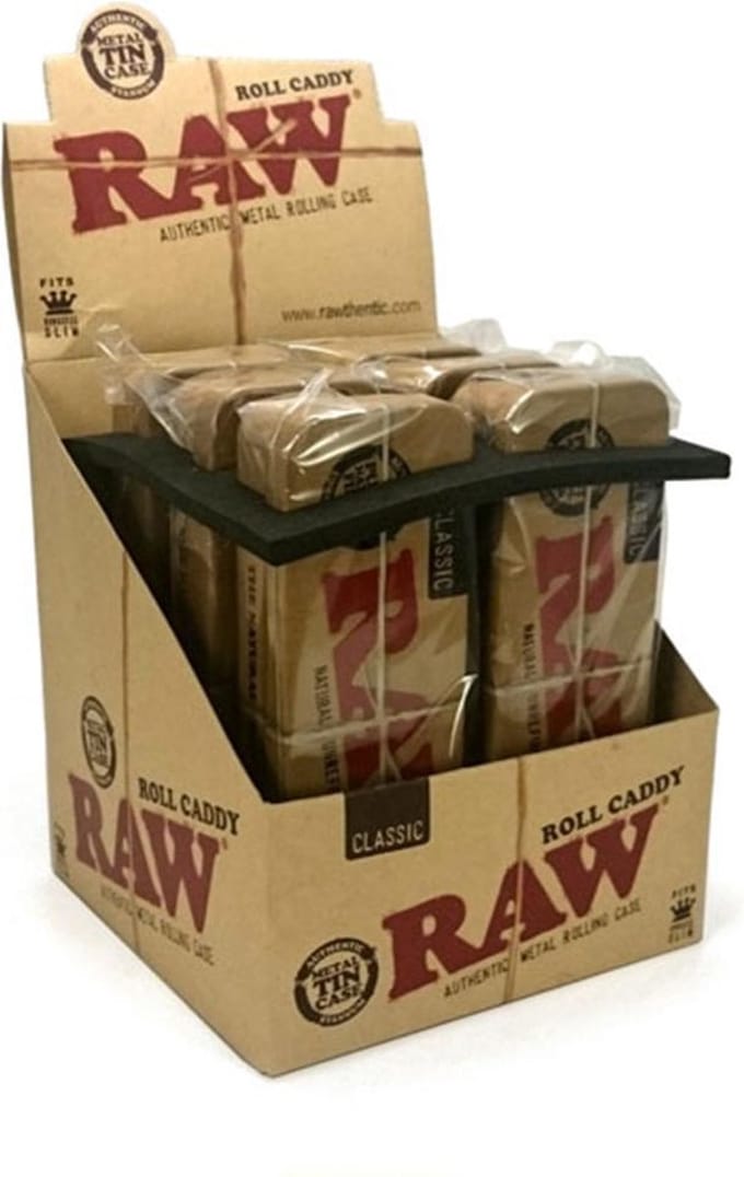 Raw Roll Caddy Metal Tin Case 6 pcs