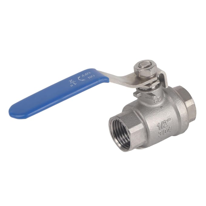 Vanne à bille 2 pièces à passage intégral 12   NPT à levier rotatif Acier inoxydable SS304 WOG1000