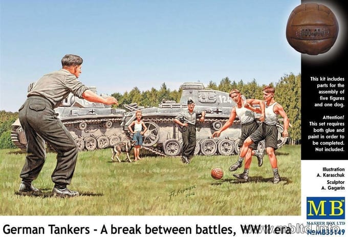Master Box Modelbouwpakket Militaire voertuigen - MB35149 German Tankers WW II -A break between battles- Plastic - 1:35 - Modelbouw
